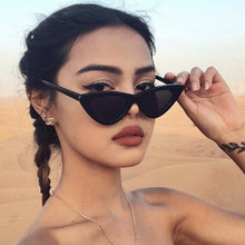 Load image into Gallery viewer, LONSY Fashion Cute Sexy Ladies Cat Eye Sunglasses Women Vintage Retro Small Triangular Cateye Glasses Female Oculos De Sol UV400