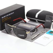 Load image into Gallery viewer, BARCUR Aluminum Magnesium Men's Sunglasses Men Polarized Coating Mirror Glasses oculos Male Eyewear Accessories For Men