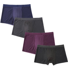 Load image into Gallery viewer, 4pcs Mens underwear boxers men boxershort panties man boxeur homme underpants calzoncillos bamboo fiber mesh loose designer 2020