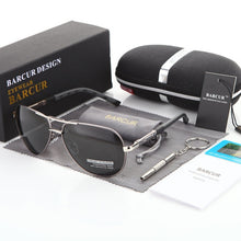 Load image into Gallery viewer, BARCUR Aluminum Magnesium Men's Sunglasses Men Polarized Coating Mirror Glasses oculos Male Eyewear Accessories For Men
