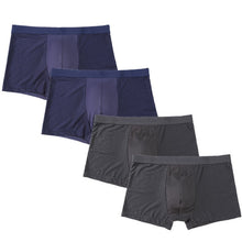 Load image into Gallery viewer, 4pcs Mens underwear boxers men boxershort panties man boxeur homme underpants calzoncillos bamboo fiber mesh loose designer 2020

